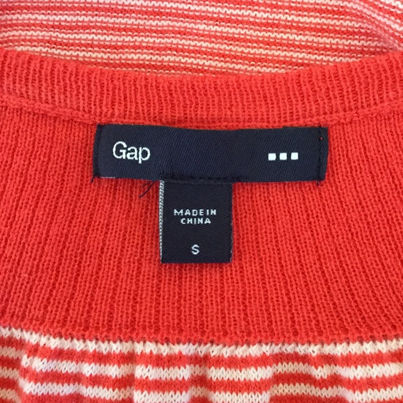 Gap red white striped knit top - Picture 4 of 5
